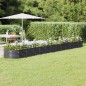 vidaXL Jardinera arriate acero recubierto polvo antracita 512x80x36 cm vidaXL Jardinera arriate acero recubierto polvo antracita 512x80x36 cm