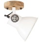 vidaXL Lámparas industriales de pared/techo 2 uds blanca 20x25 cm E27
