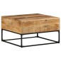 vidaXL Mesa de centro madera de mango rugosa 68x68x41 cm vidaXL Mesa de centro madera de mango rugosa 68x68x41 cm