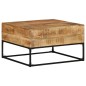 vidaXL Mesa de centro madera de mango rugosa 68x68x41 cm vidaXL Mesa de centro madera de mango rugosa 68x68x41 cm