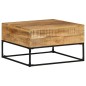 vidaXL Mesa de centro madera de mango rugosa 68x68x41 cm vidaXL Mesa de centro madera de mango rugosa 68x68x41 cm