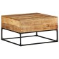 vidaXL Mesa de centro madera de mango rugosa 68x68x41 cm vidaXL Mesa de centro madera de mango rugosa 68x68x41 cm