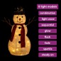 vidaXL Muñeco de nieve decorativo de Navidad con LED tela lujosa 60 cm vidaXL Muñeco de nieve decorativo de Navidad con LED tela lujosa 60 cm