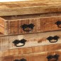 vidaXL Aparador con 3 cajones madera maciza de mango rugosa 80x30x65cm vidaXL Aparador con 3 cajones madera maciza de mango rugosa 80x30x65cm