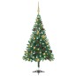 vidaXL Árbol de Navidad artificial con luces y bolas 230 ramas 120 cm vidaXL Árbol de Navidad artificial con luces y bolas 230 ramas 120 cm