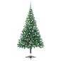 vidaXL Árbol de Navidad artificial con luces y bolas 230 ramas 120 cm vidaXL Árbol de Navidad artificial con luces y bolas 230 ramas 120 cm