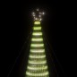 vidaXL Árbol de Navidad cono de luz 1544 LEDs blanco frío 500 cm vidaXL Árbol de Navidad cono de luz 1544 LEDs blanco frío 500 cm