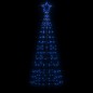 vidaXL Árbol de Navidad cono con estacas 220 LEDs azul 180 cm vidaXL Árbol de Navidad cono con estacas 220 LEDs azul 180 cm