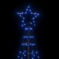 vidaXL Árbol de Navidad cono con estacas 220 LEDs azul 180 cm vidaXL Árbol de Navidad cono con estacas 220 LEDs azul 180 cm