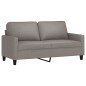 vidaXL Sofá de 2 plazas de tela gris taupé 140 cm vidaXL Sofá de 2 plazas de tela gris taupé 140 cm