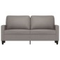vidaXL Sofá de 2 plazas de tela gris taupé 140 cm vidaXL Sofá de 2 plazas de tela gris taupé 140 cm