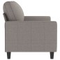 vidaXL Sofá de 2 plazas de tela gris taupé 140 cm vidaXL Sofá de 2 plazas de tela gris taupé 140 cm