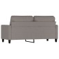 vidaXL Sofá de 2 plazas de tela gris taupé 140 cm vidaXL Sofá de 2 plazas de tela gris taupé 140 cm