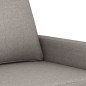 vidaXL Sofá de 2 plazas de tela gris taupé 140 cm vidaXL Sofá de 2 plazas de tela gris taupé 140 cm