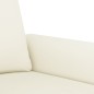 vidaXL Juego de sofás con cojines 3 piezas terciopelo crema vidaXL Juego de sofás con cojines 3 piezas terciopelo crema