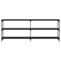 vidaXL Mesa consola madera de ingeniería negra 200x29x75 cm vidaXL Mesa consola madera de ingeniería negra 200x29x75 cm