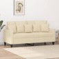 vidaXL Sofá de 2 plazas de tela color crema 140 cm vidaXL Sofá de 2 plazas de tela color crema 140 cm
