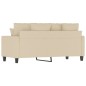 vidaXL Sofá de 2 plazas de tela color crema 140 cm vidaXL Sofá de 2 plazas de tela color crema 140 cm