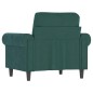 vidaXL Sillón de terciopelo verde oscuro 60 cm vidaXL Sillón de terciopelo verde oscuro 60 cm