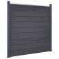 vidaXL Juego de paneles de valla WPC gris 872x186 cm vidaXL Juego de paneles de valla WPC gris 872x186 cm