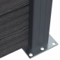 vidaXL Juego de paneles de valla WPC gris 872x186 cm vidaXL Juego de paneles de valla WPC gris 872x186 cm