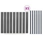 vidaXL Juego de paneles de valla WPC gris 872x186 cm vidaXL Juego de paneles de valla WPC gris 872x186 cm