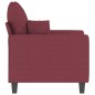 vidaXL Sillón de tela rojo tinto 60 cm vidaXL Sillón de tela rojo tinto 60 cm