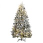 vidaXL Árbol de Navidad artificial con bisagras 300 LED y bolas 180 cm vidaXL Árbol de Navidad artificial con bisagras 300 LED y bolas 180 cm