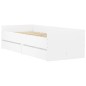 vidaXL Estructura de cama con cajones blanco 90x190 cm