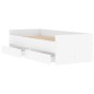 vidaXL Estructura de cama con cajones blanco 90x190 cm
