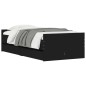 vidaXL Estructura de cama con cajones negro 75x190 cm vidaXL Estructura de cama con cajones negro 75x190 cm
