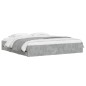 vidaXL Cama con cajones madera ingeniería gris hormigón 160x200 cm vidaXL Cama con cajones madera ingeniería gris hormigón 160x200 cm