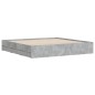 vidaXL Cama con cajones madera ingeniería gris hormigón 160x200 cm vidaXL Cama con cajones madera ingeniería gris hormigón 160x200 cm