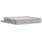 vidaXL Cama con cajones madera ingeniería gris hormigón 160x200 cm vidaXL Cama con cajones madera ingeniería gris hormigón 160x200 cm