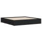 vidaXL Estructura cama con cajones madera ingeniería negra 160x200 cm vidaXL Estructura cama con cajones madera ingeniería negra 160x200 cm