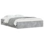 vidaXL Cama con cajones madera ingeniería gris hormigón 150x200 cm vidaXL Cama con cajones madera ingeniería gris hormigón 150x200 cm