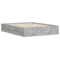 vidaXL Cama con cajones madera ingeniería gris hormigón 150x200 cm vidaXL Cama con cajones madera ingeniería gris hormigón 150x200 cm