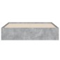 vidaXL Cama con cajones madera ingeniería gris hormigón 150x200 cm vidaXL Cama con cajones madera ingeniería gris hormigón 150x200 cm