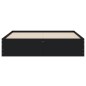 vidaXL Cama con cajones madera de ingeniería negro 140x200 cm