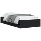vidaXL Cama con cajones madera de ingeniería negra 90x200 cm vidaXL Cama con cajones madera de ingeniería negra 90x200 cm