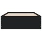 vidaXL Cama con cajones madera de ingeniería negra 90x200 cm vidaXL Cama con cajones madera de ingeniería negra 90x200 cm