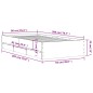 vidaXL Cama con cajones madera de ingeniería negra 90x200 cm vidaXL Cama con cajones madera de ingeniería negra 90x200 cm