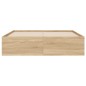 vidaXL Cama con cajones madera ingeniería roble Sonoma 135x190 cm vidaXL Cama con cajones madera ingeniería roble Sonoma 135x190 cm