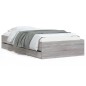 vidaXL Cama con cajones madera de ingeniería gris Sonoma 90x190 cm vidaXL Cama con cajones madera de ingeniería gris Sonoma 90x190 cm