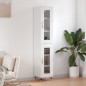 vidaXL Aparador alto madera contrachapada blanco brillo 34,5x34x180 cm vidaXL Aparador alto madera contrachapada blanco brillo 34,5x34x180 cm