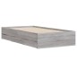 vidaXL Cama con cajones madera de ingeniería gris Sonoma 90x190 cm vidaXL Cama con cajones madera de ingeniería gris Sonoma 90x190 cm