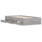 vidaXL Cama con cajones madera de ingeniería gris Sonoma 90x190 cm vidaXL Cama con cajones madera de ingeniería gris Sonoma 90x190 cm