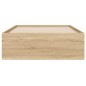 vidaXL Cama con cajones madera ingeniería roble Sonoma 75x190 cm