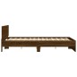 vidaXL Estructura de cama cabecero y luces LED marrón roble 160x200 cm vidaXL Estructura de cama cabecero y luces LED marrón roble 160x200 cm