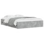 vidaXL Cama con cajones madera ingeniería gris hormigón 140x200 cm vidaXL Cama con cajones madera ingeniería gris hormigón 140x200 cm